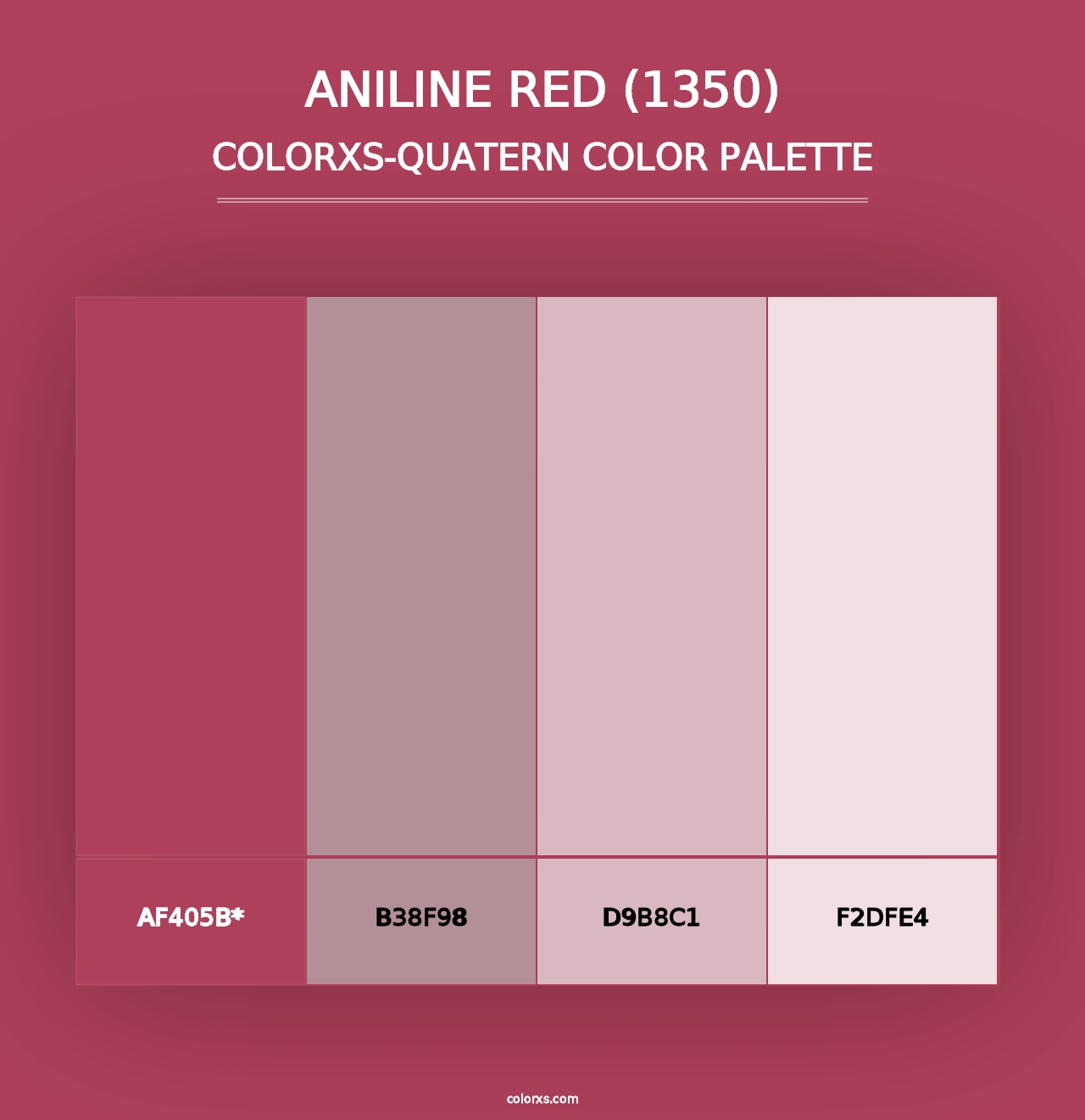 Aniline Red (1350) - Colorxs Quad Palette