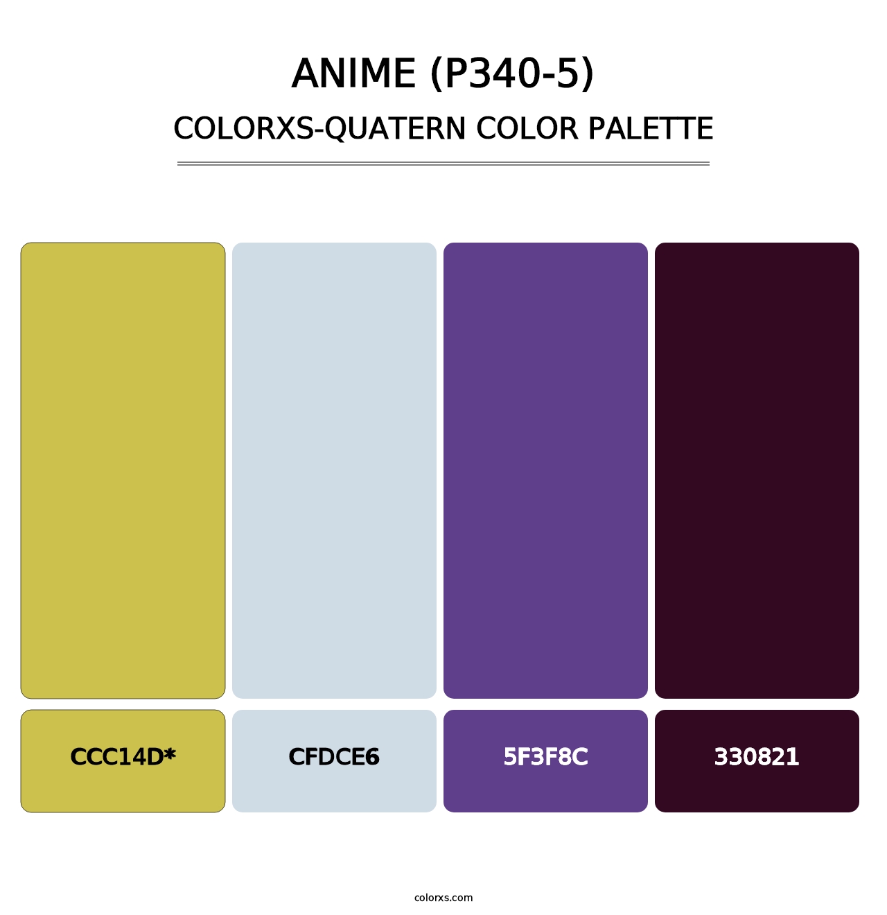 Anime (P340-5) - Colorxs Quad Palette