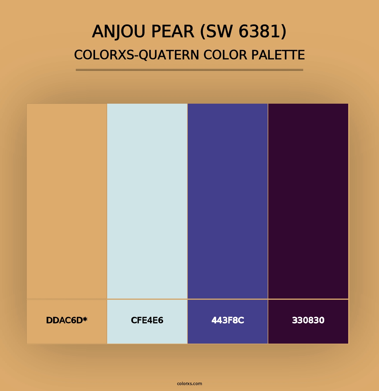 Anjou Pear (SW 6381) - Colorxs Quad Palette