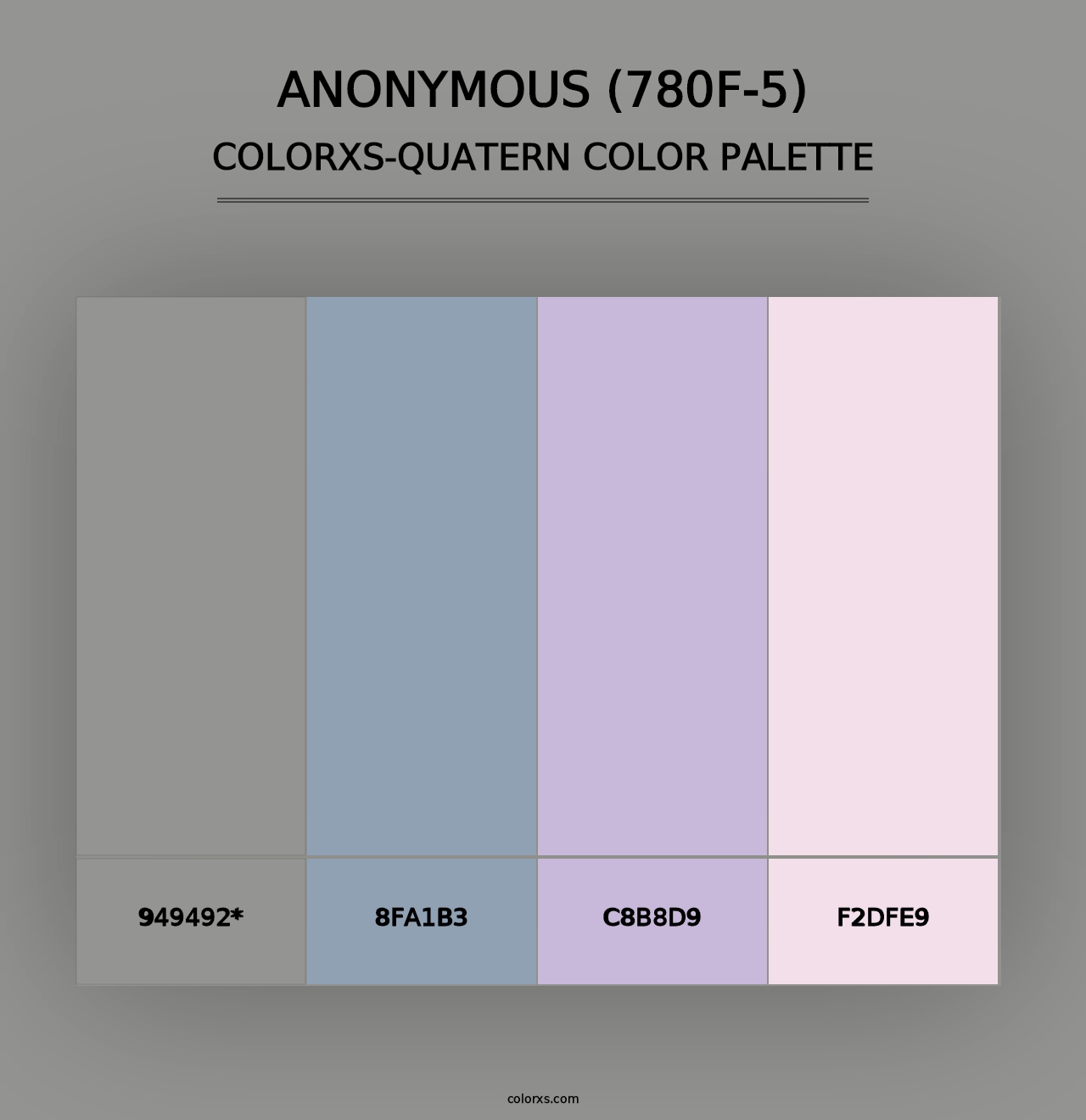 Anonymous (780F-5) - Colorxs Quad Palette