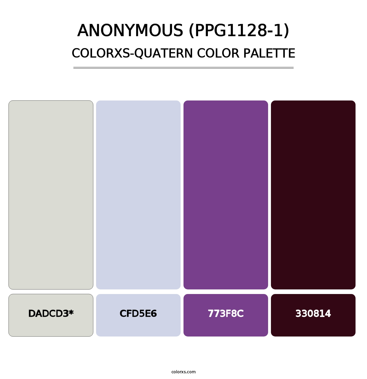 Anonymous (PPG1128-1) - Colorxs Quad Palette