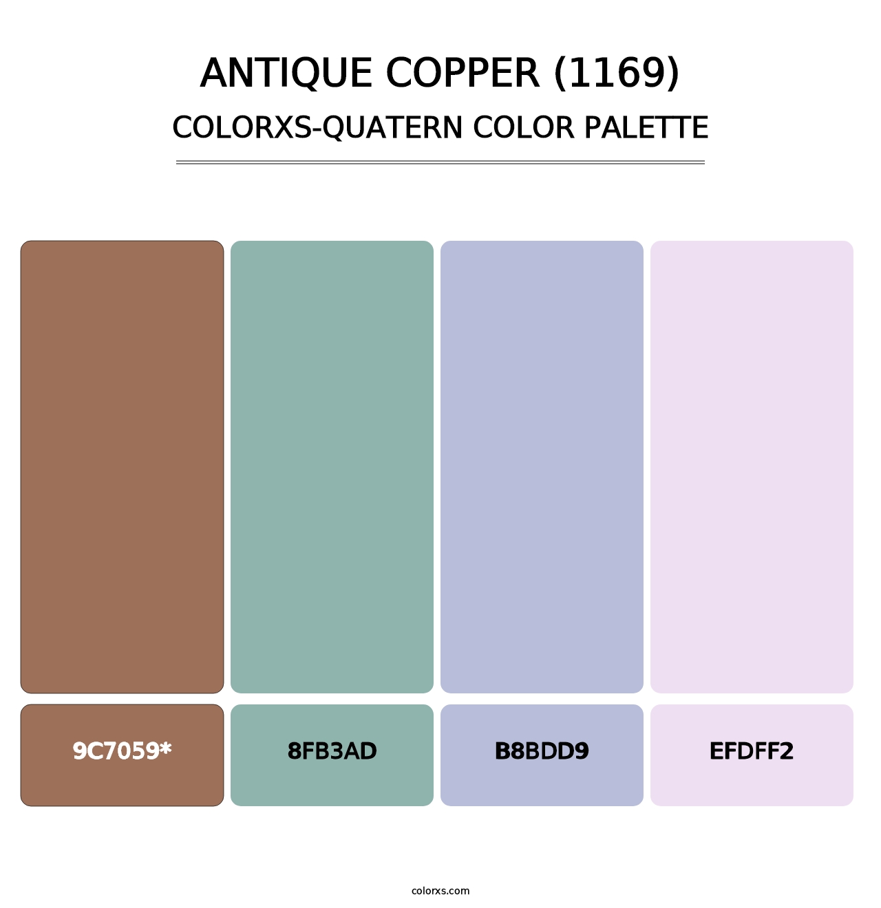 Antique Copper (1169) - Colorxs Quad Palette