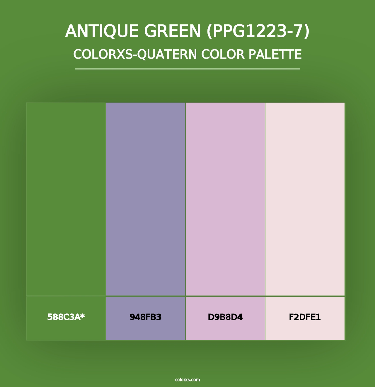 Antique Green (PPG1223-7) - Colorxs Quad Palette