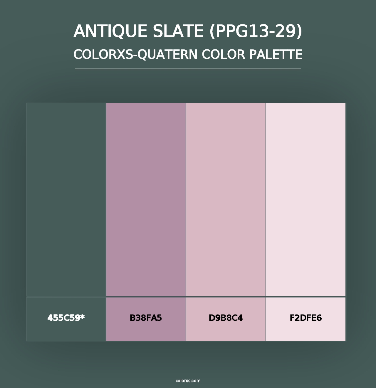 Antique Slate (PPG13-29) - Colorxs Quad Palette