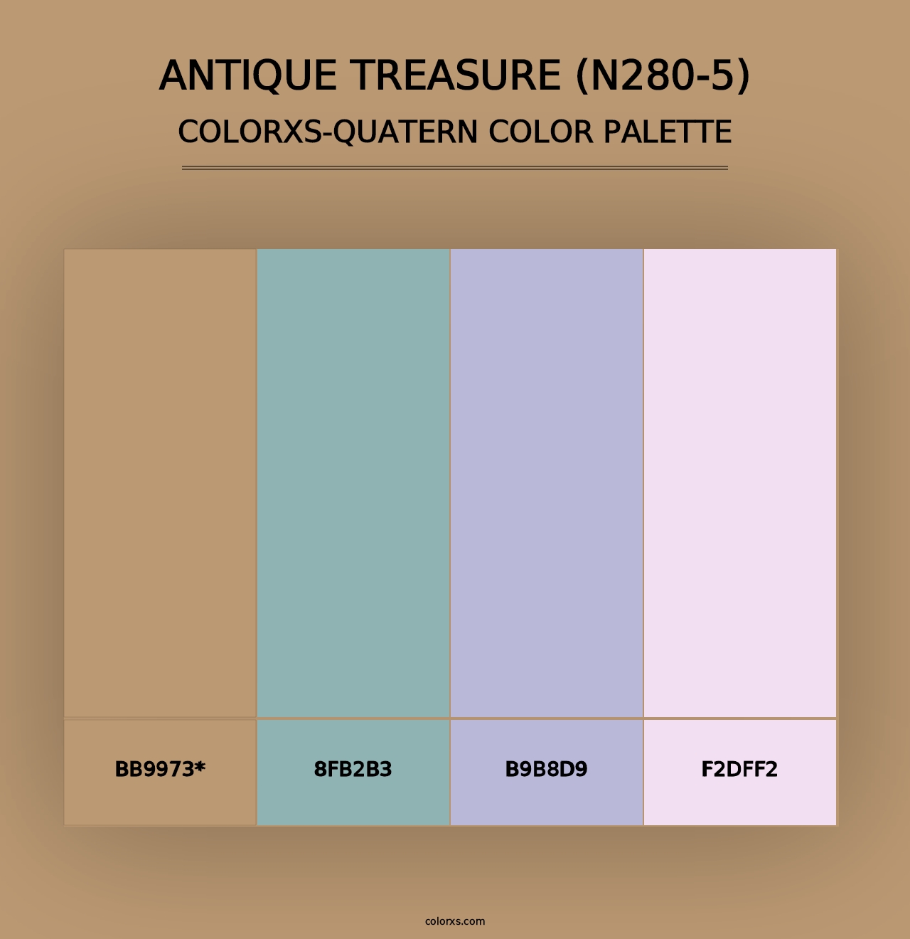 Antique Treasure (N280-5) - Colorxs Quad Palette