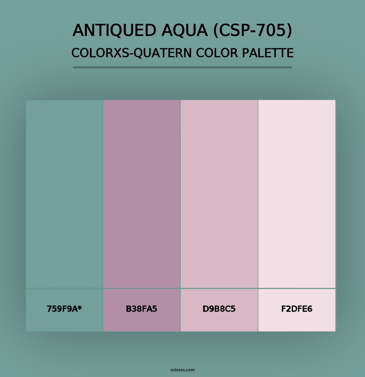 Antiqued Aqua (CSP-705) - Colorxs Quad Palette