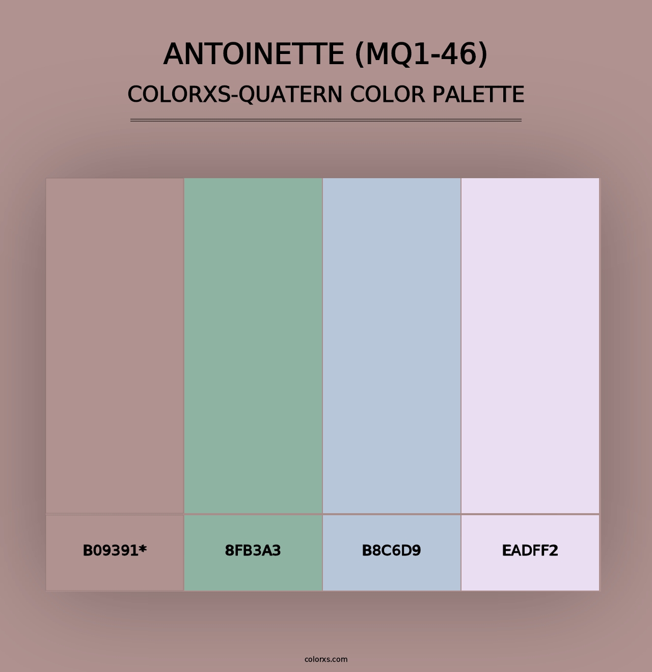 Antoinette (MQ1-46) - Colorxs Quad Palette