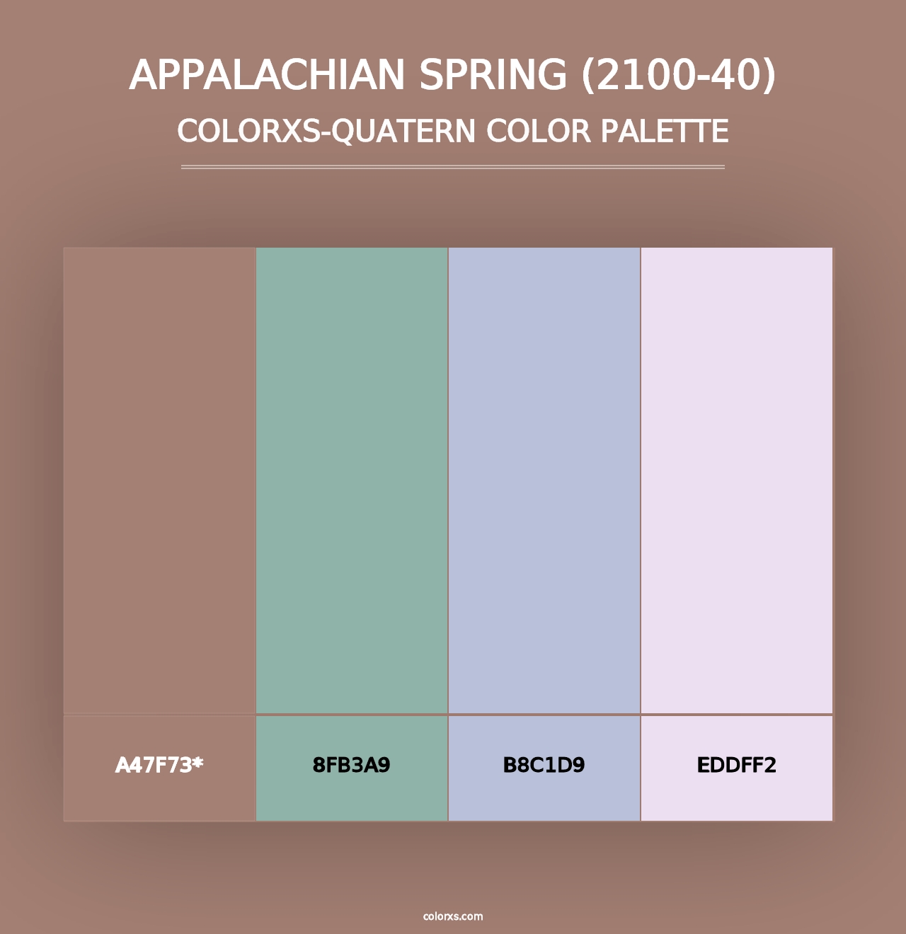 Appalachian Spring (2100-40) - Colorxs Quad Palette