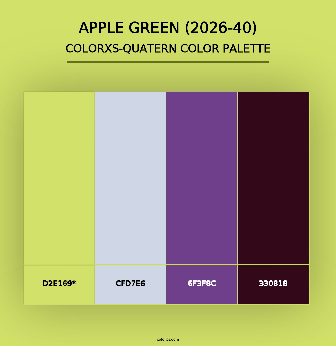 Apple Green (2026-40) - Colorxs Quad Palette