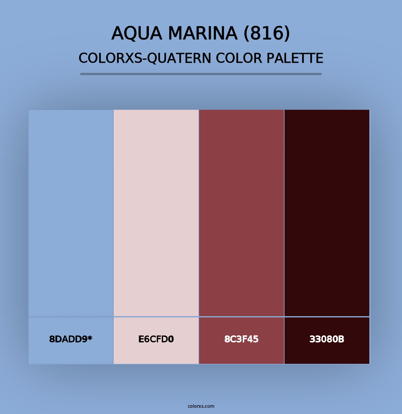 Aqua Marina (816) - Colorxs Quad Palette