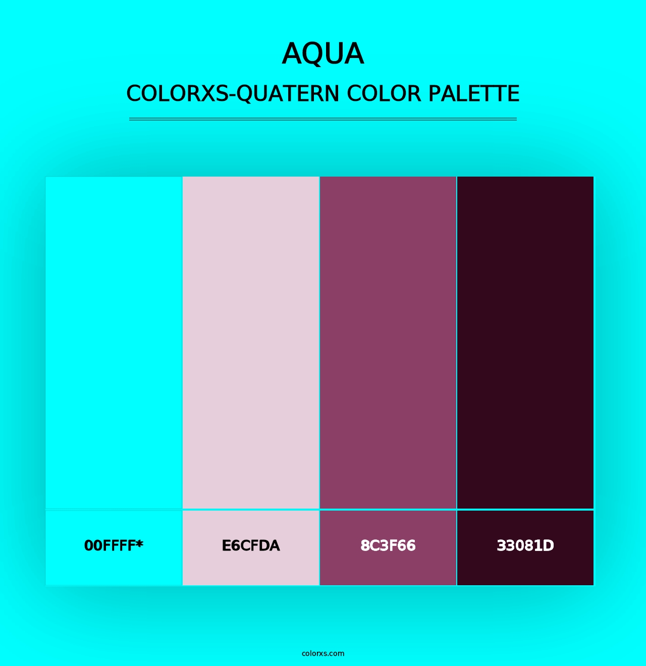 Aqua - Colorxs Quad Palette