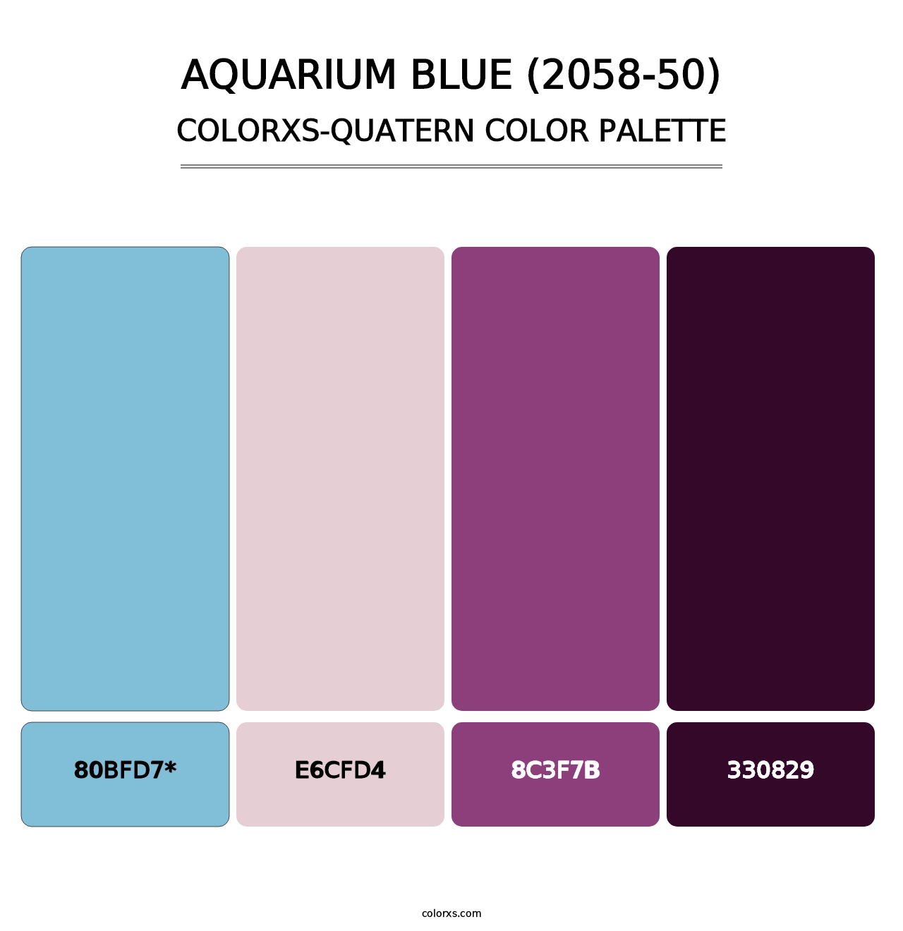 Aquarium Blue (2058-50) - Colorxs Quad Palette