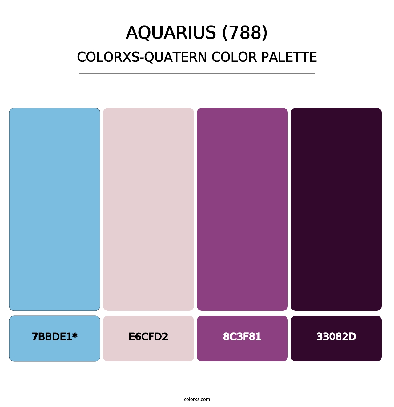 Aquarius (788) - Colorxs Quad Palette