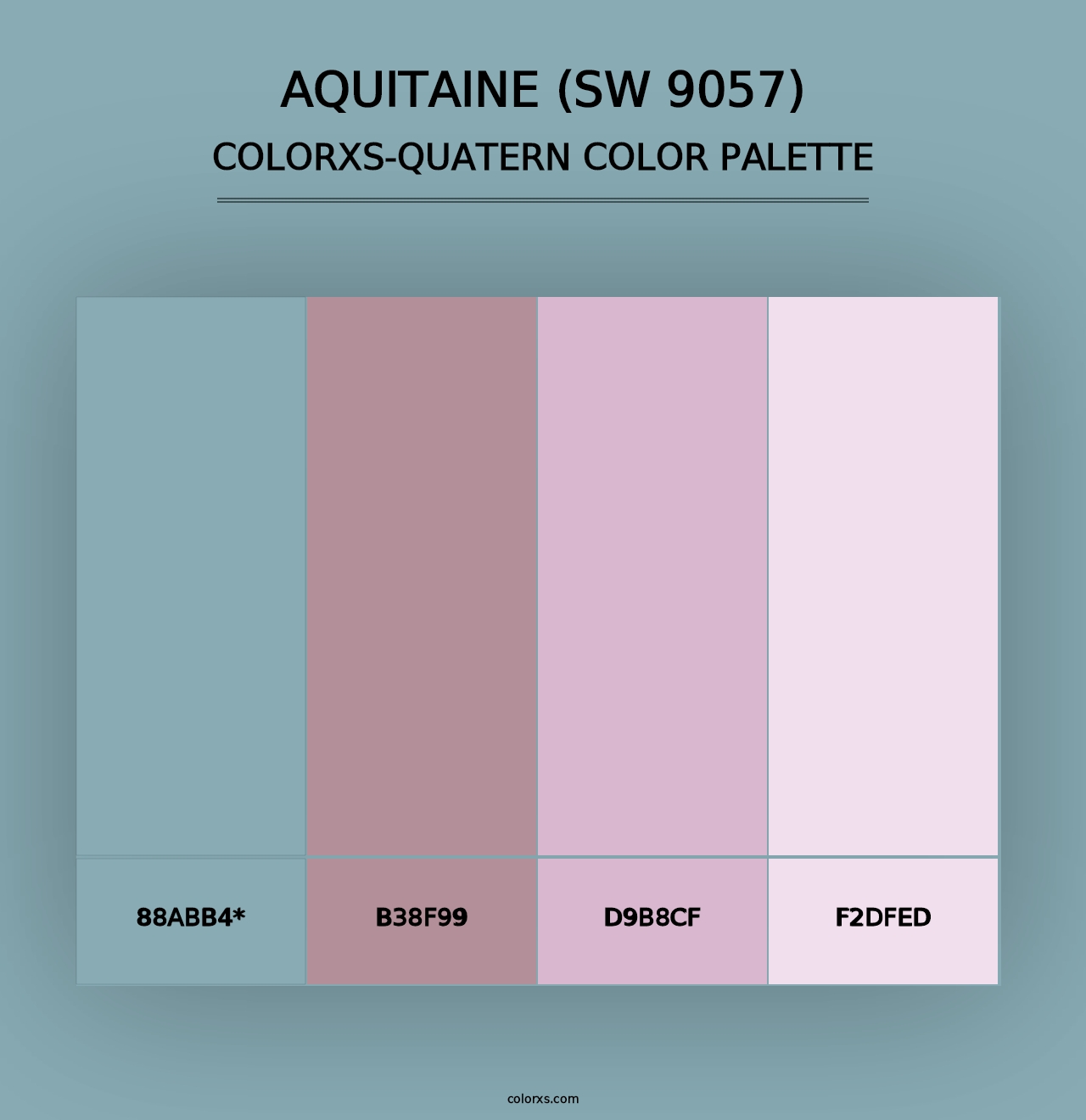 Aquitaine (SW 9057) - Colorxs Quad Palette