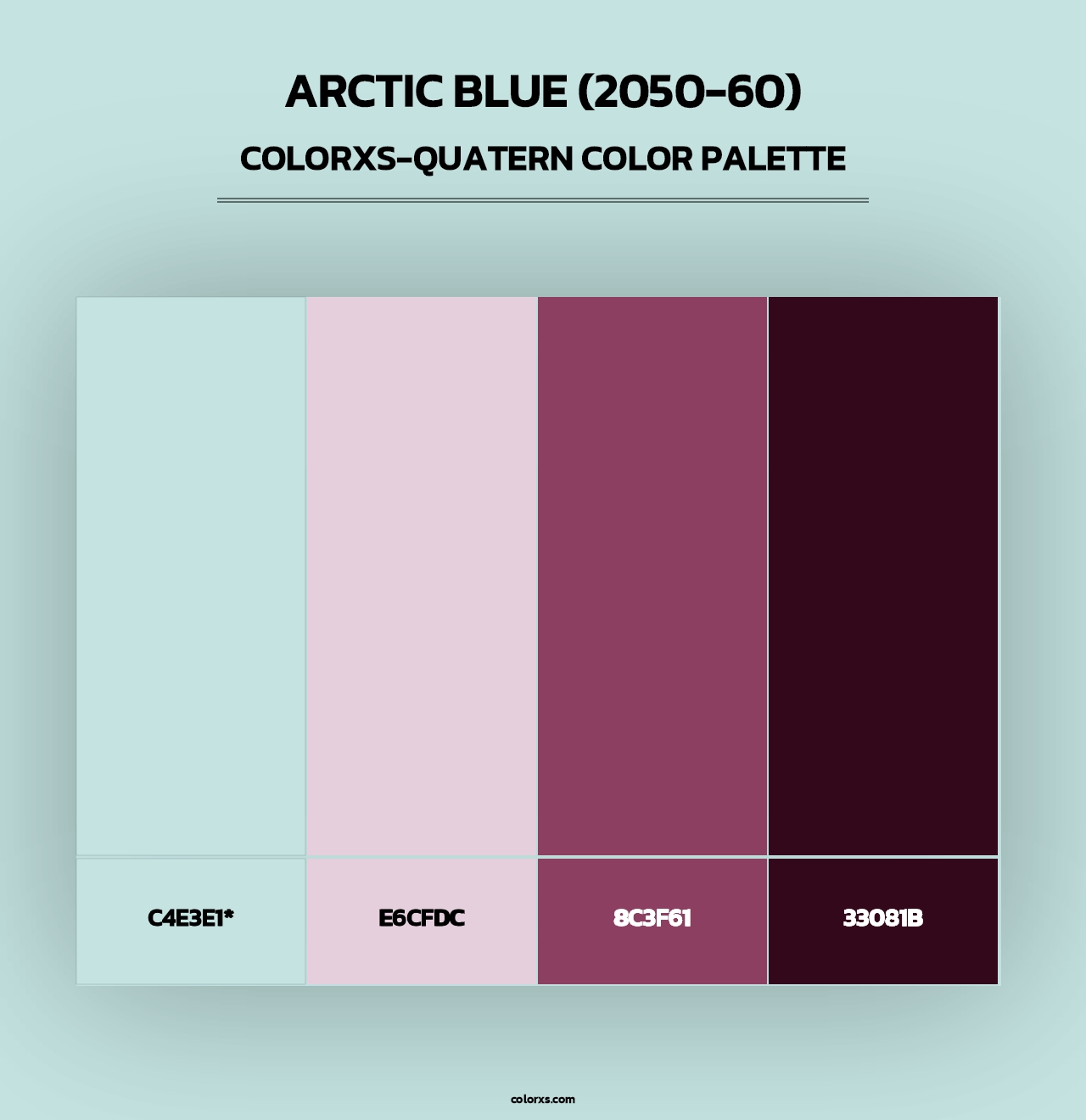 Arctic Blue (2050-60) - Colorxs Quad Palette