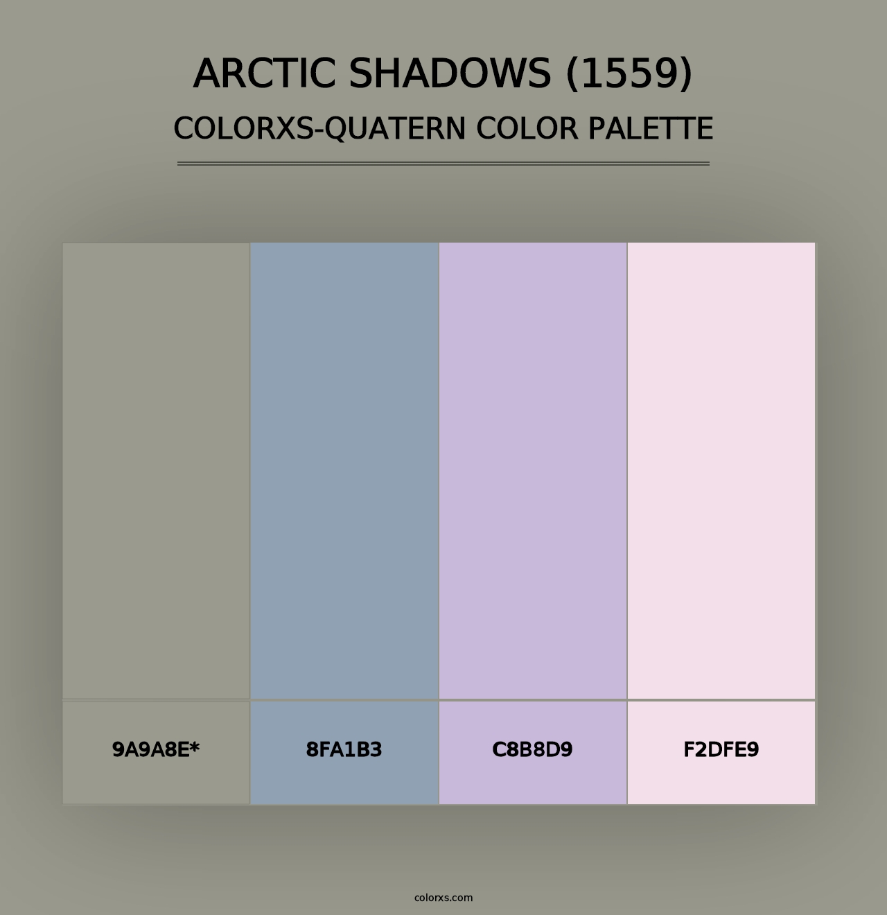 Arctic Shadows (1559) - Colorxs Quad Palette