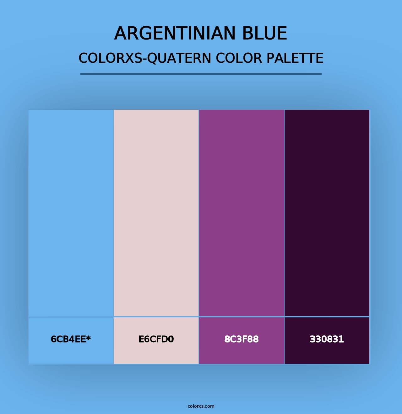 Argentinian Blue - Colorxs Quad Palette