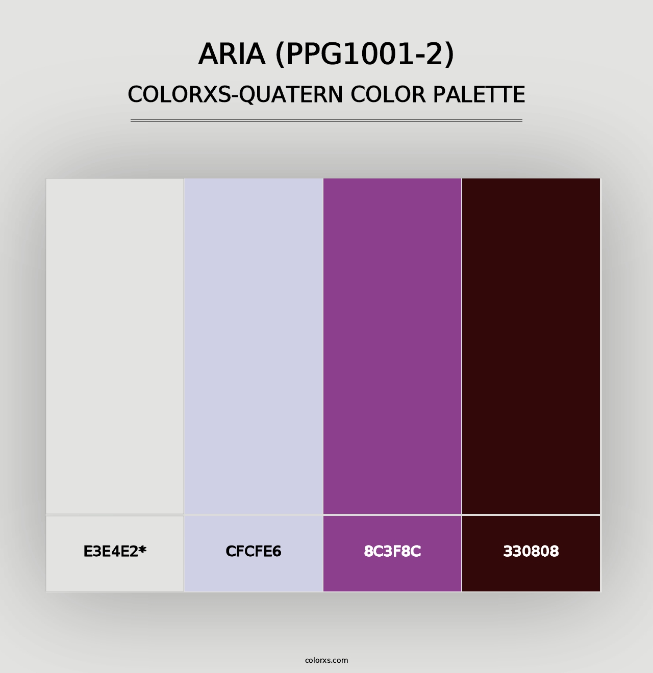 Aria (PPG1001-2) - Colorxs Quad Palette