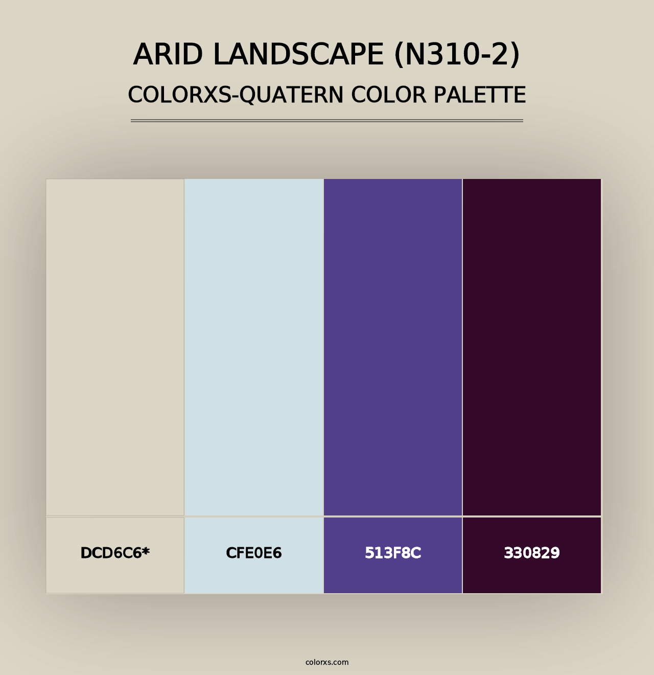 Arid Landscape (N310-2) - Colorxs Quad Palette