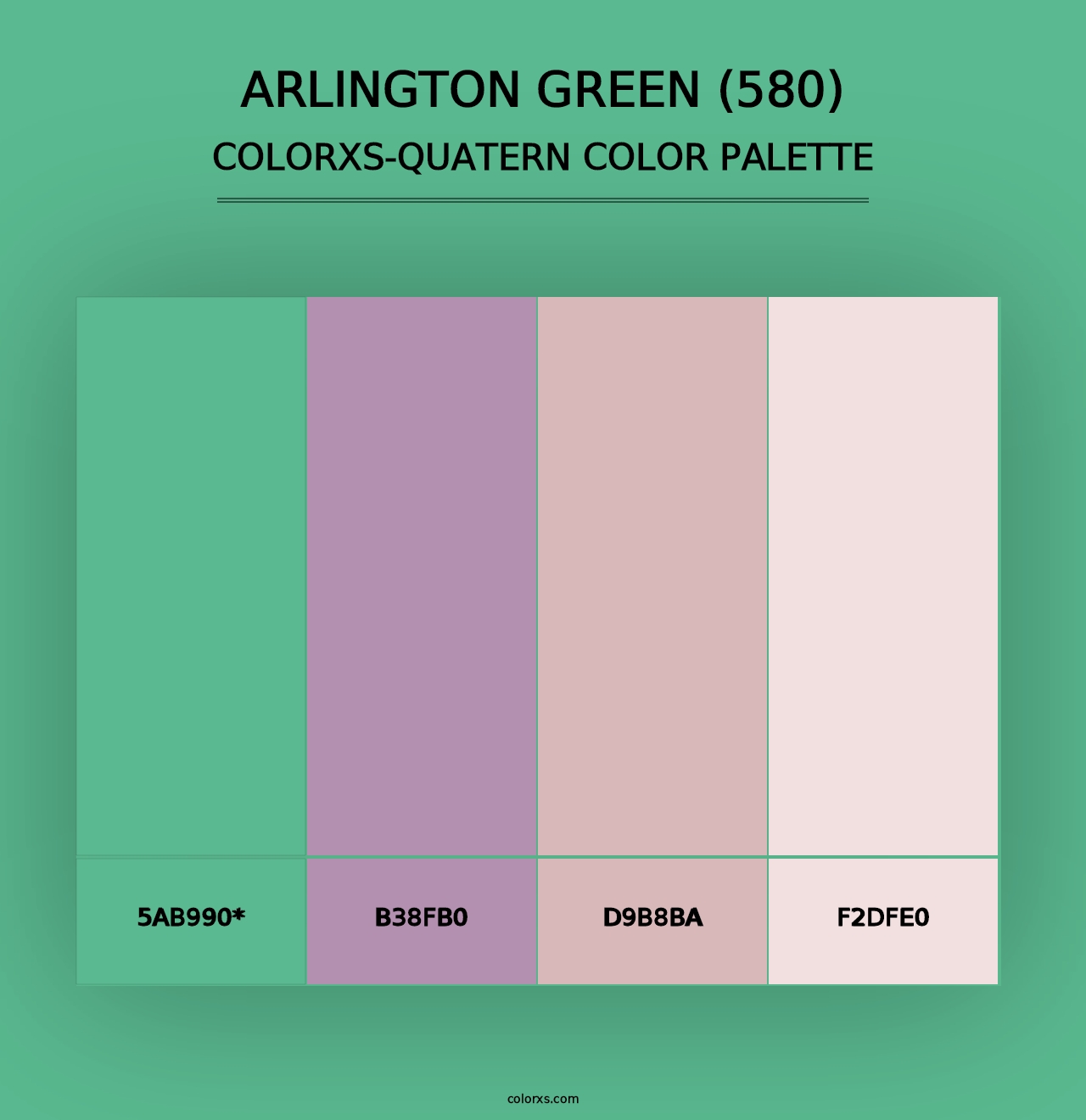 Arlington Green (580) - Colorxs Quad Palette