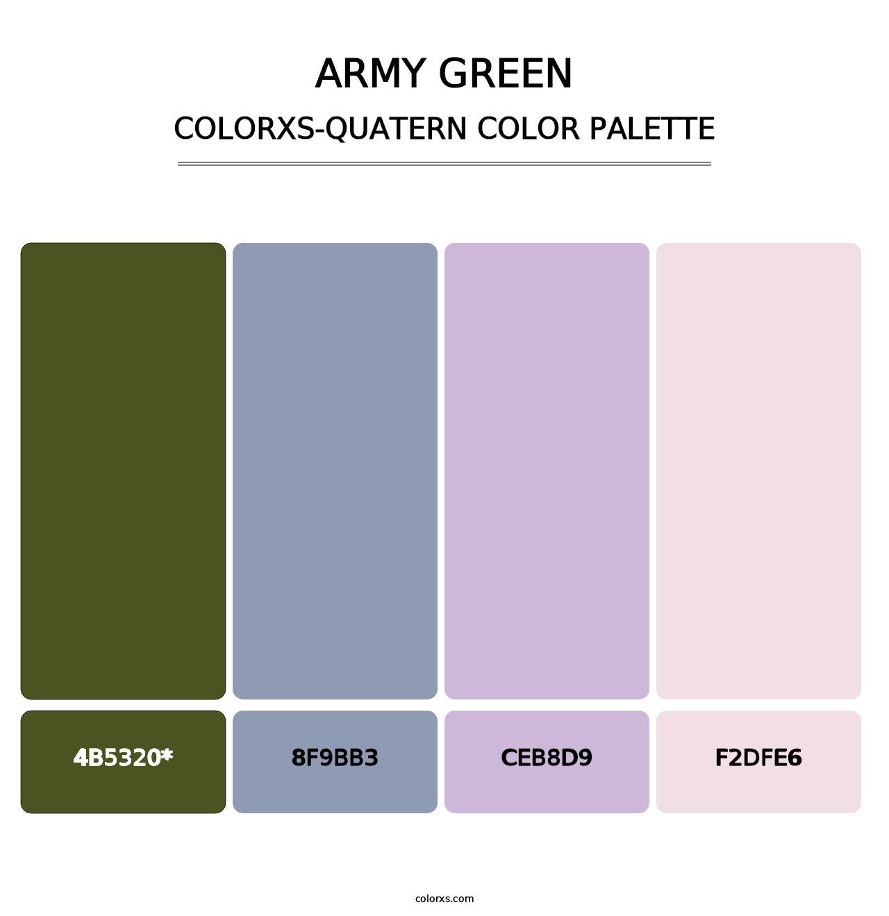 Army Green - Colorxs Quad Palette