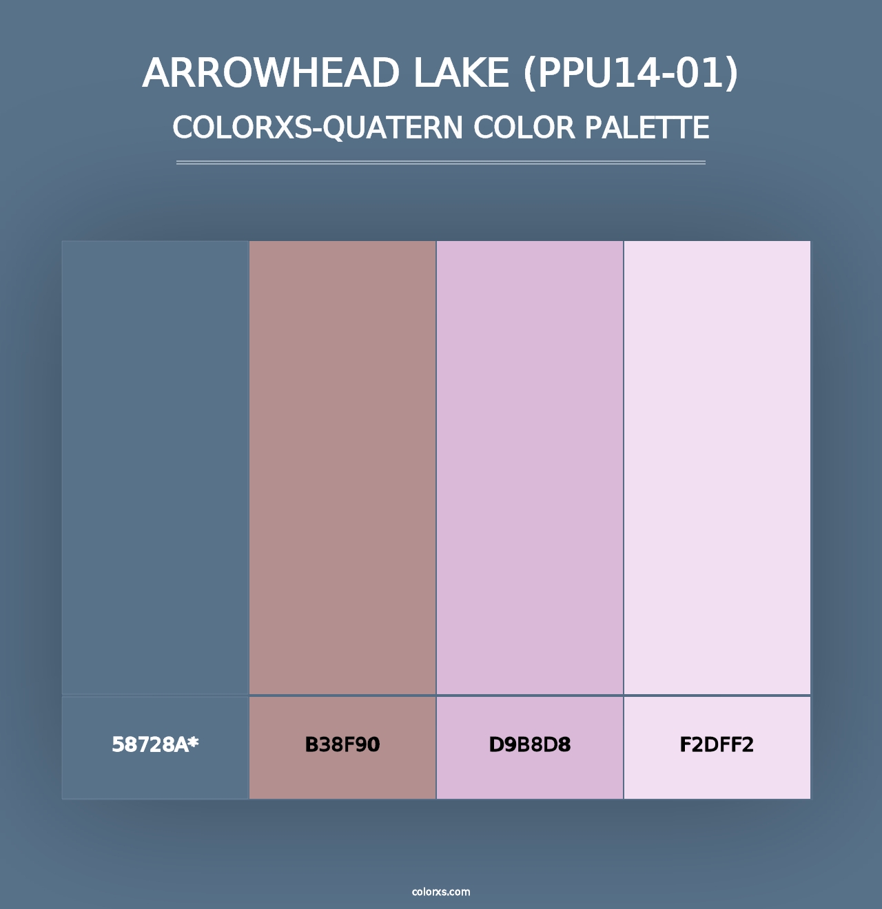 Arrowhead Lake (PPU14-01) - Colorxs Quad Palette