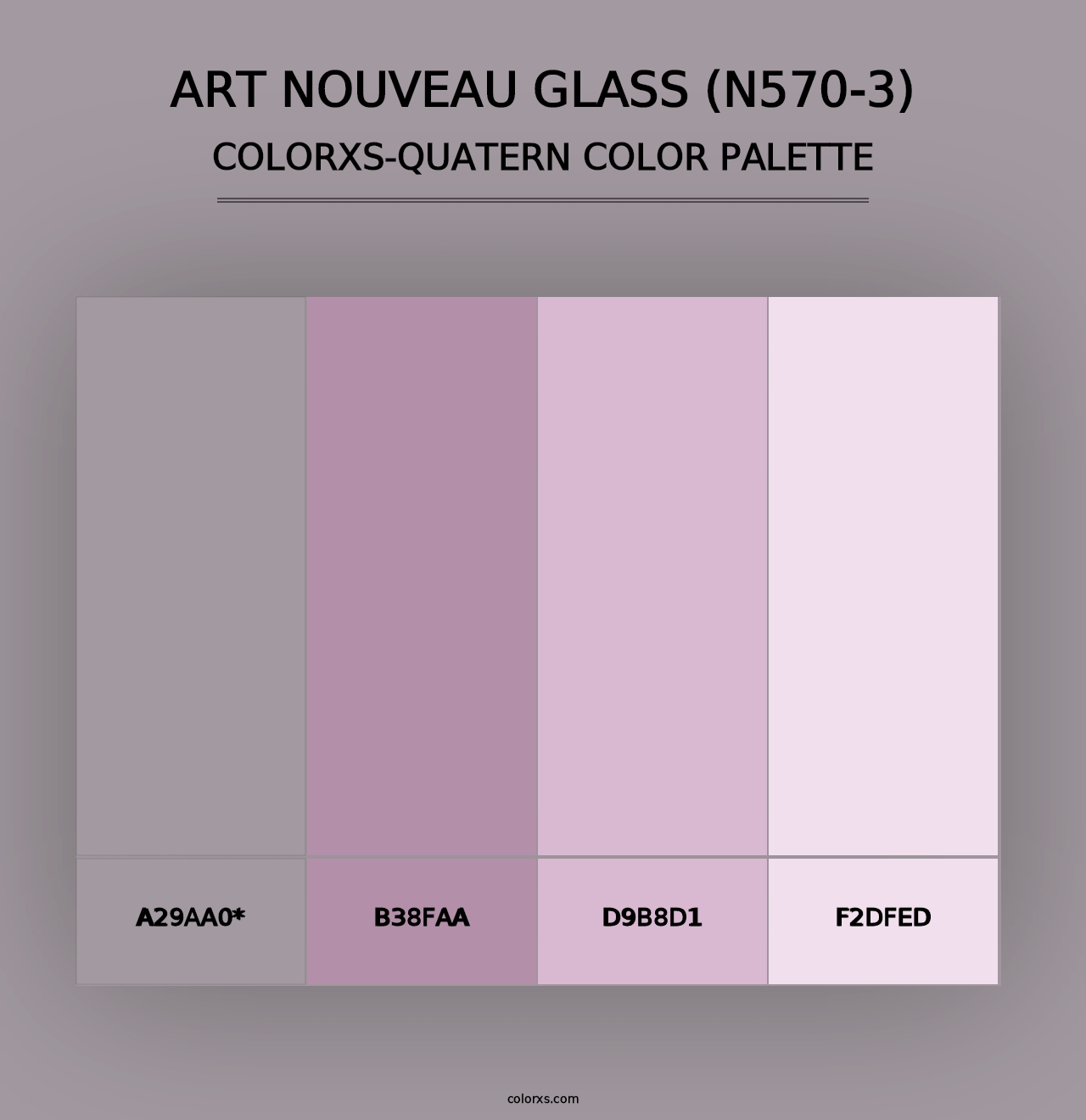 Art Nouveau Glass (N570-3) - Colorxs Quad Palette