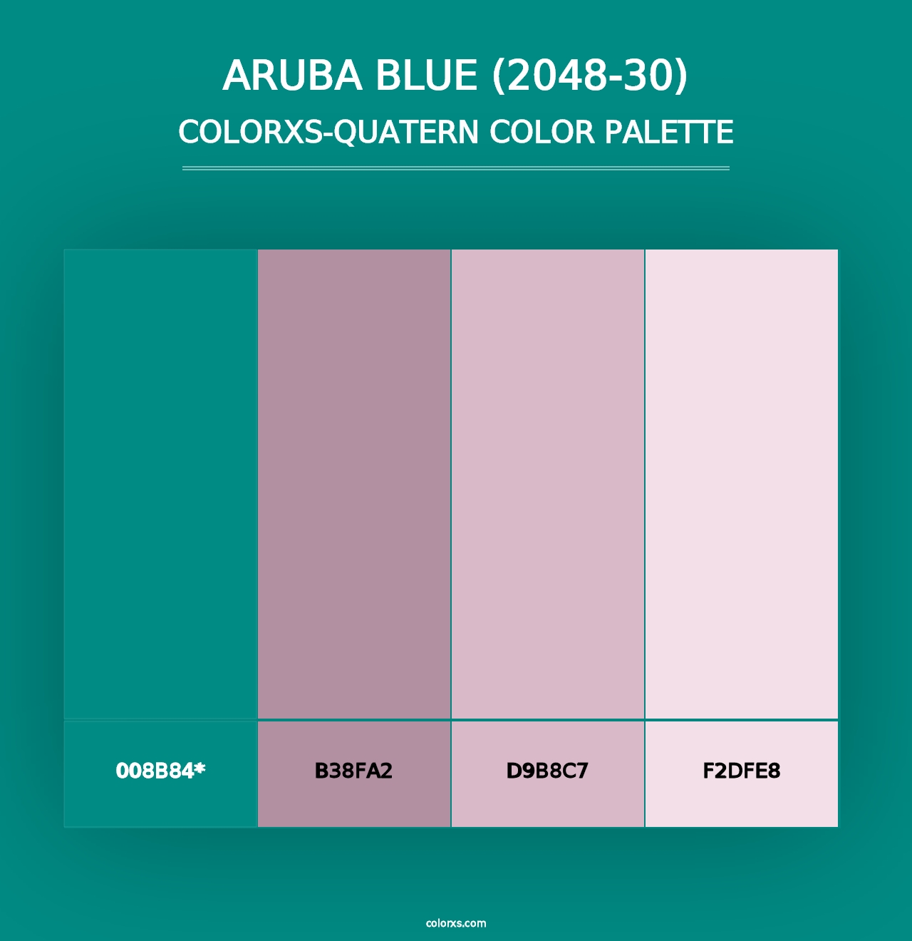 Aruba Blue (2048-30) - Colorxs Quad Palette