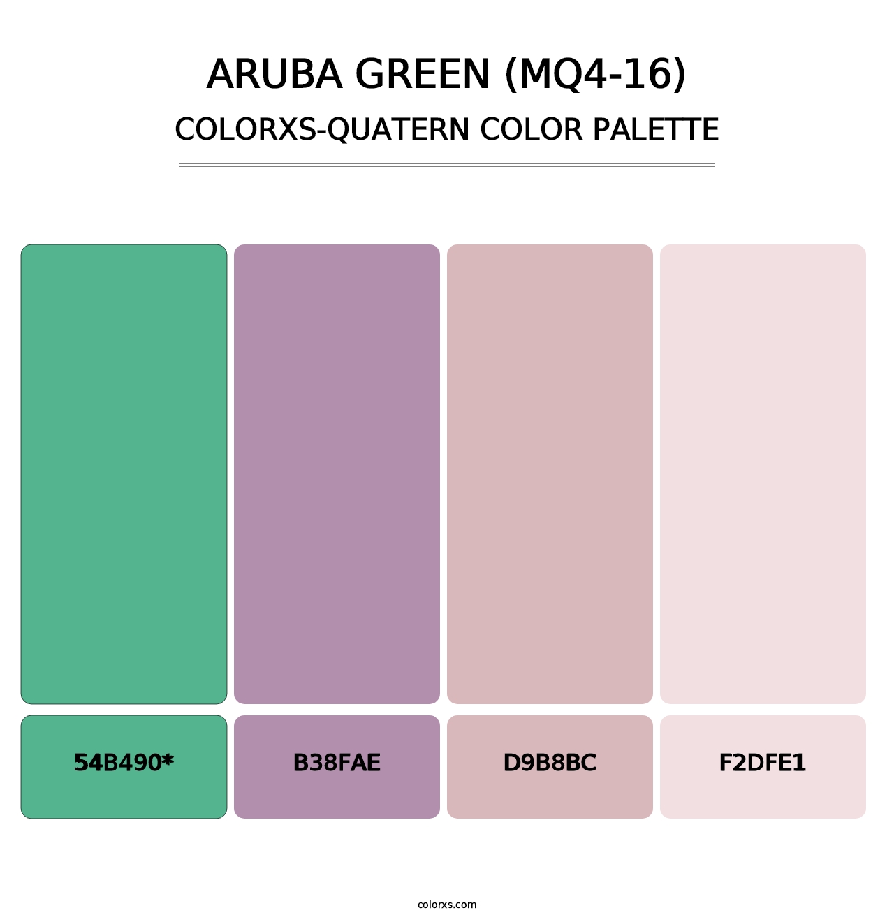 Aruba Green (MQ4-16) - Colorxs Quad Palette