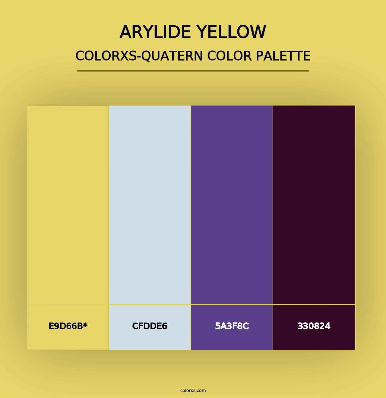 Arylide Yellow - Colorxs Quad Palette