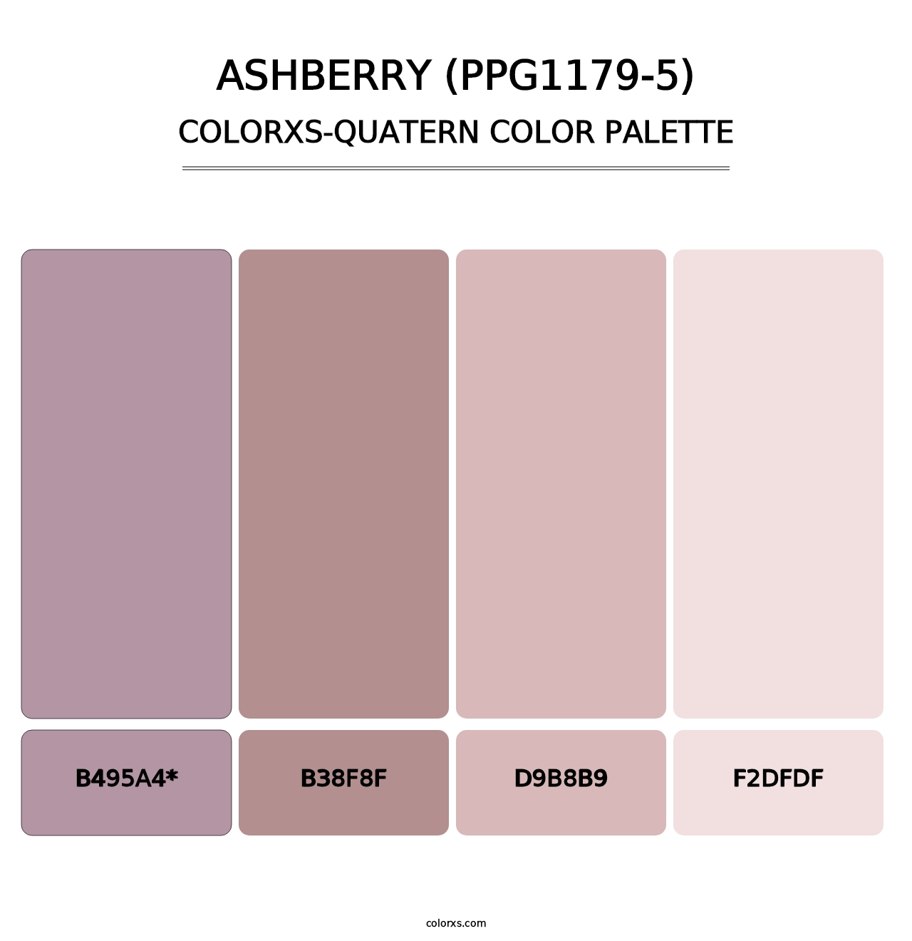 Ashberry (PPG1179-5) - Colorxs Quad Palette