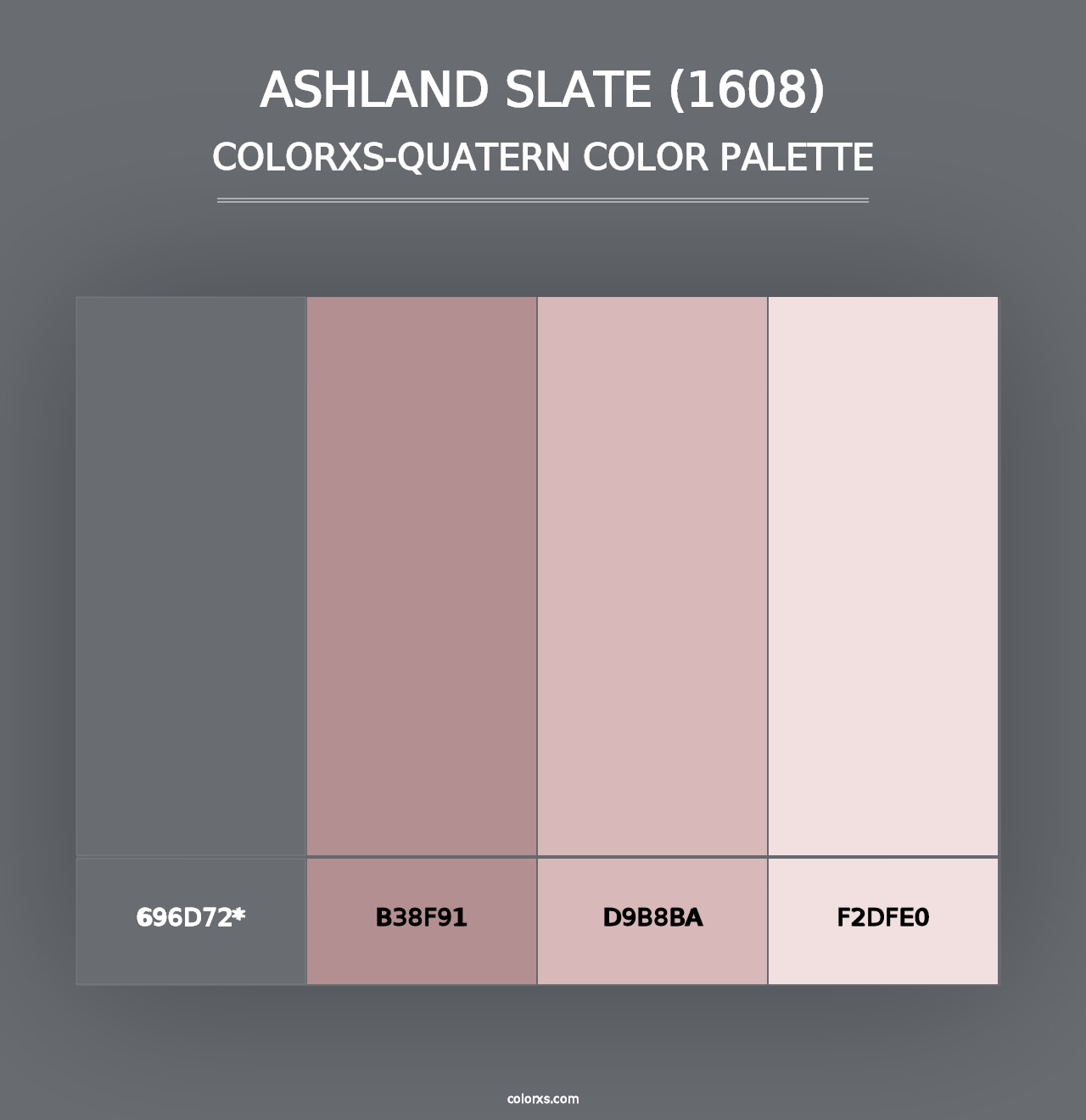 Ashland Slate (1608) - Colorxs Quad Palette