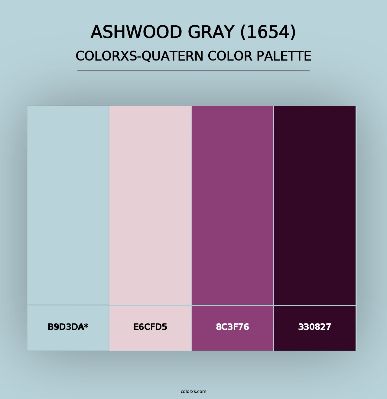 Ashwood Gray (1654) - Colorxs Quad Palette