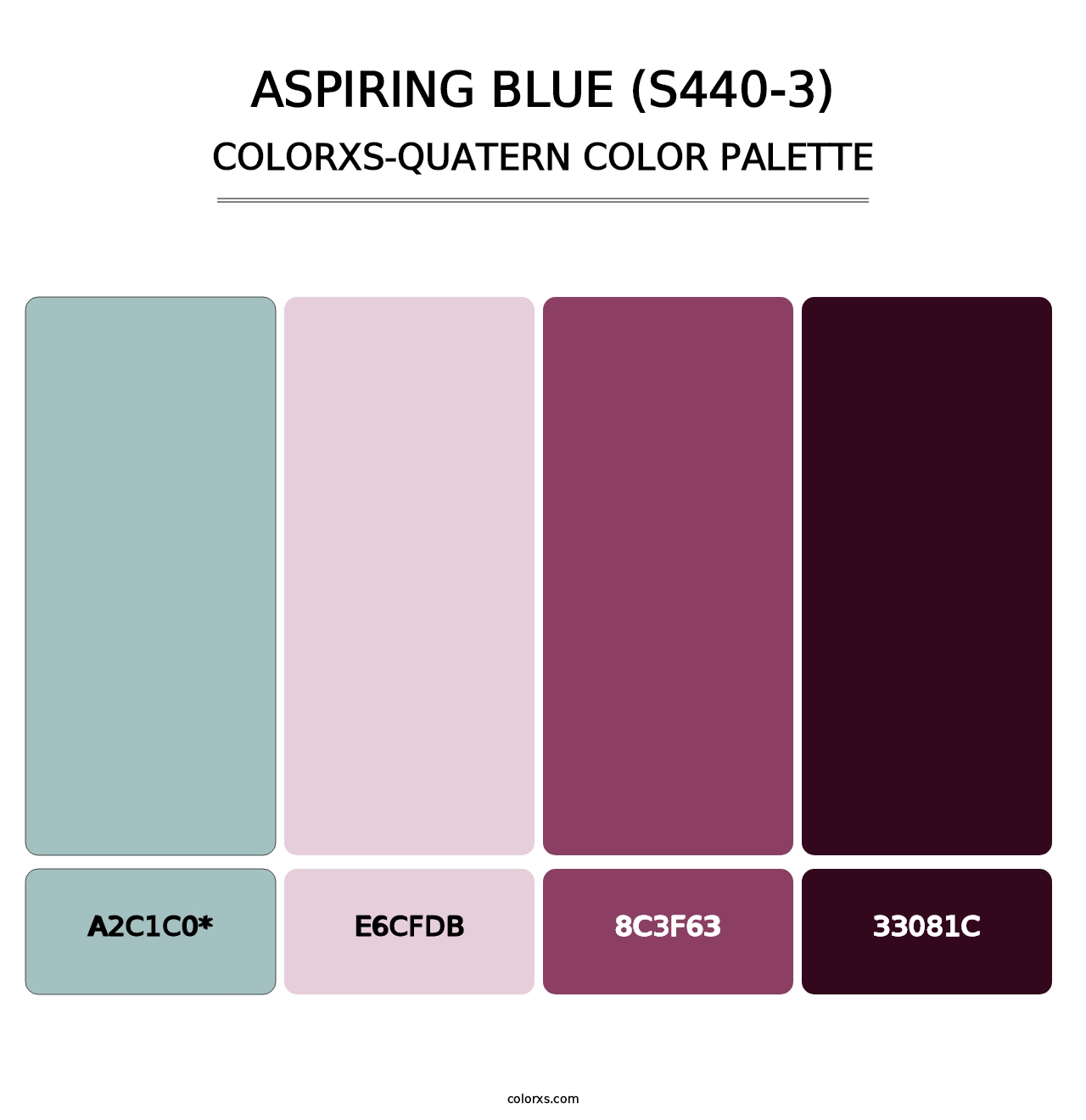 Aspiring Blue (S440-3) - Colorxs Quad Palette