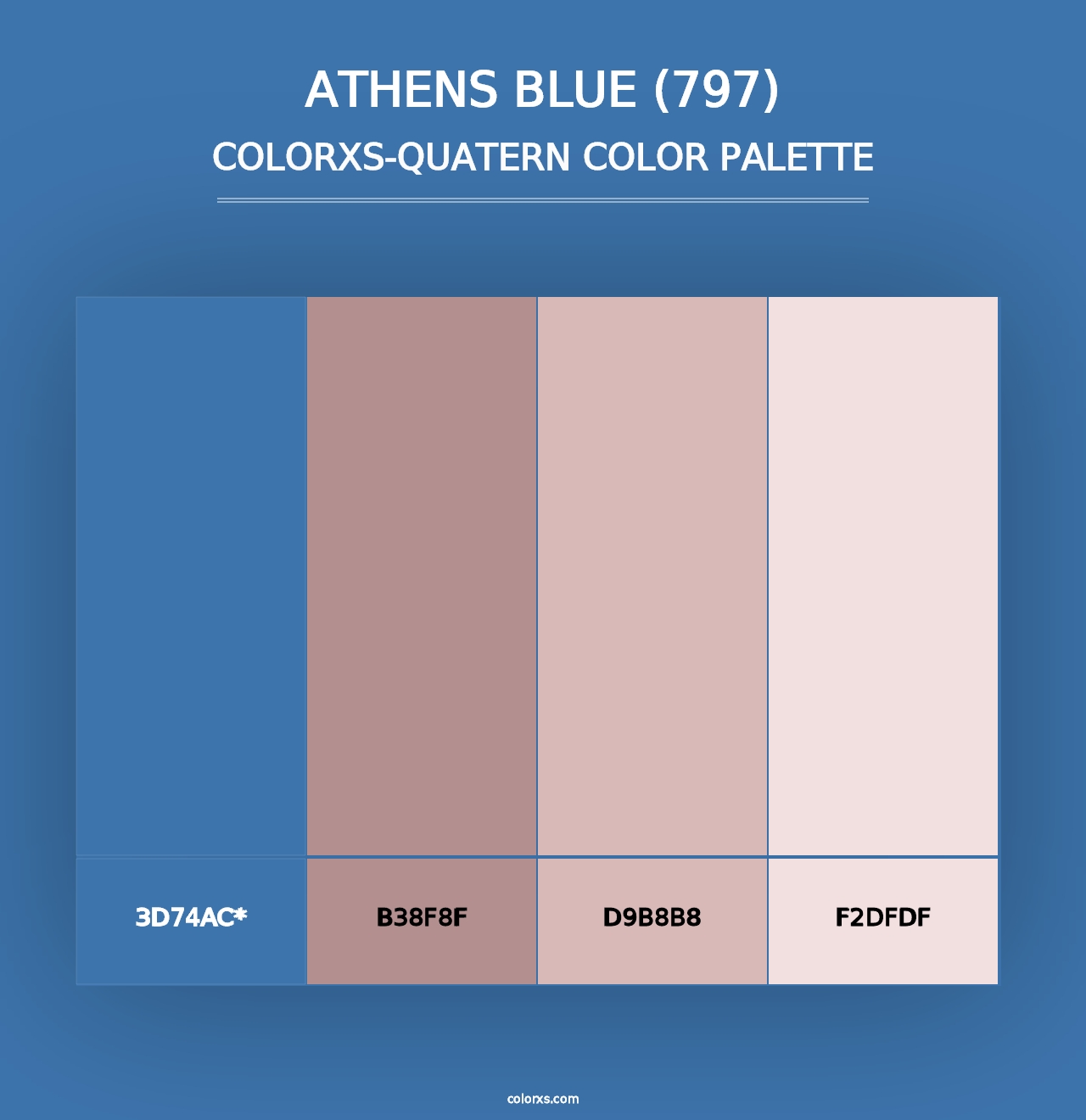 Athens Blue (797) - Colorxs Quad Palette