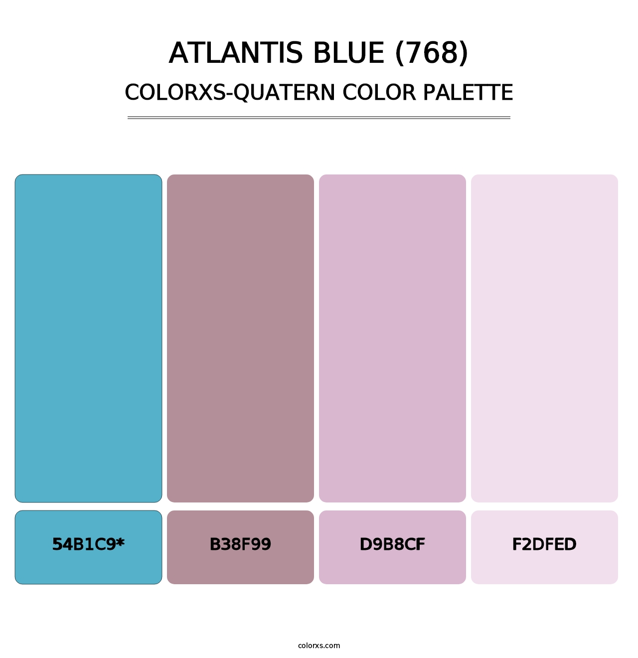 Atlantis Blue (768) - Colorxs Quad Palette