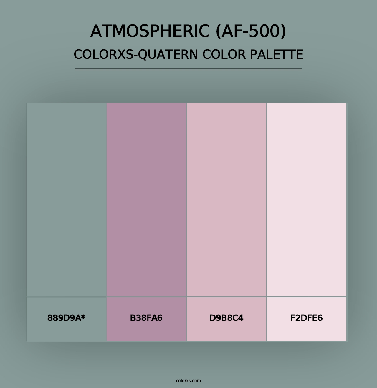 Atmospheric (AF-500) - Colorxs Quad Palette