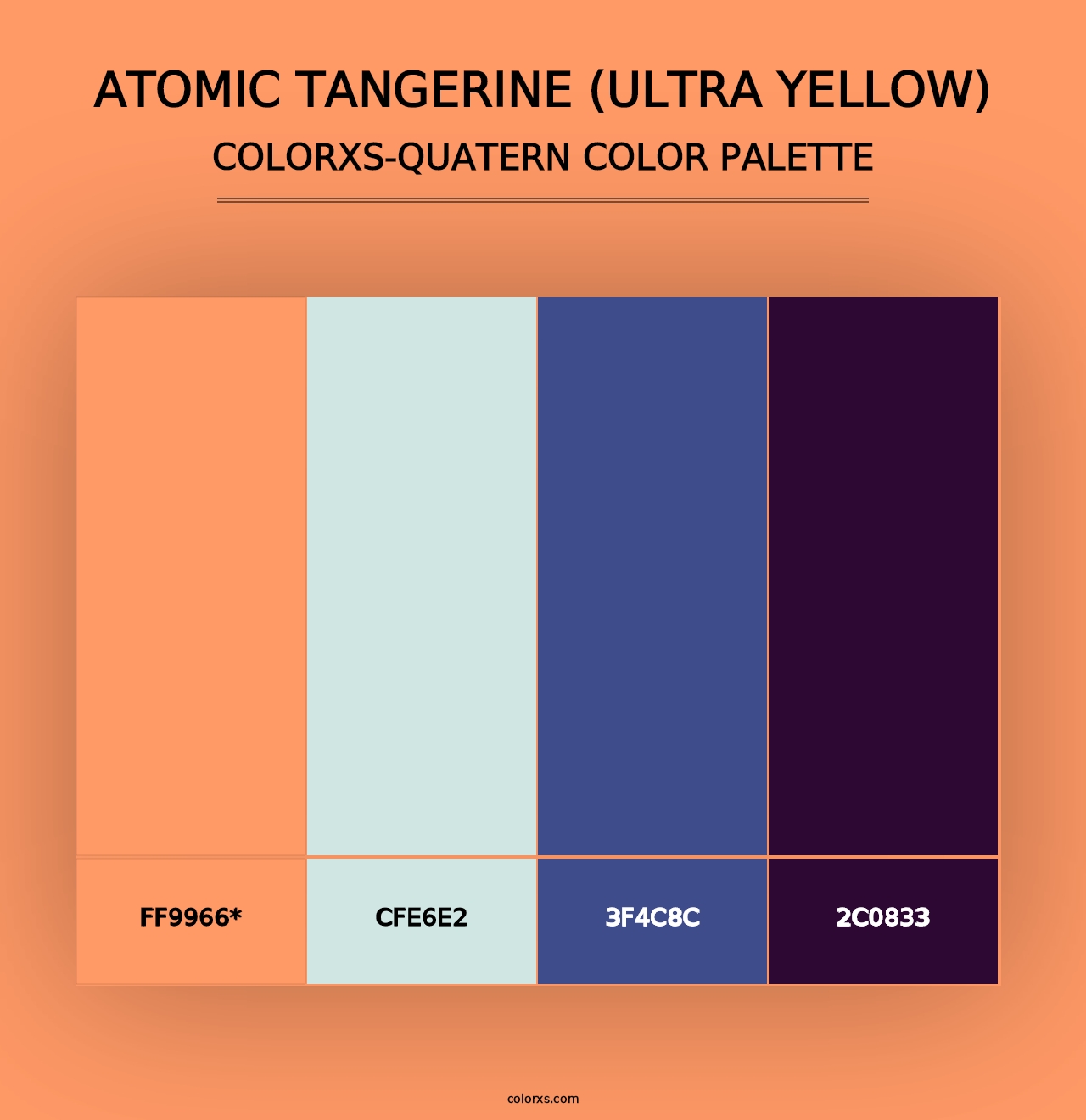 Atomic Tangerine (Ultra Yellow) - Colorxs Quad Palette