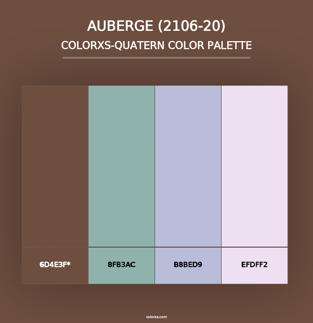 Auberge (2106-20) - Colorxs Quad Palette