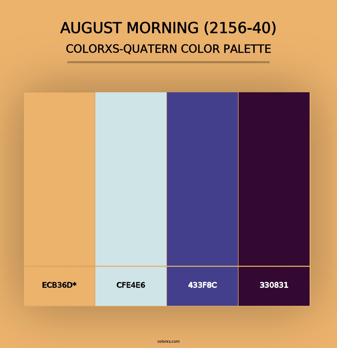 August Morning (2156-40) - Colorxs Quad Palette