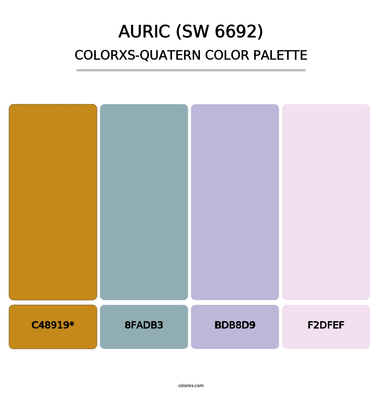 Auric (SW 6692) - Colorxs Quad Palette