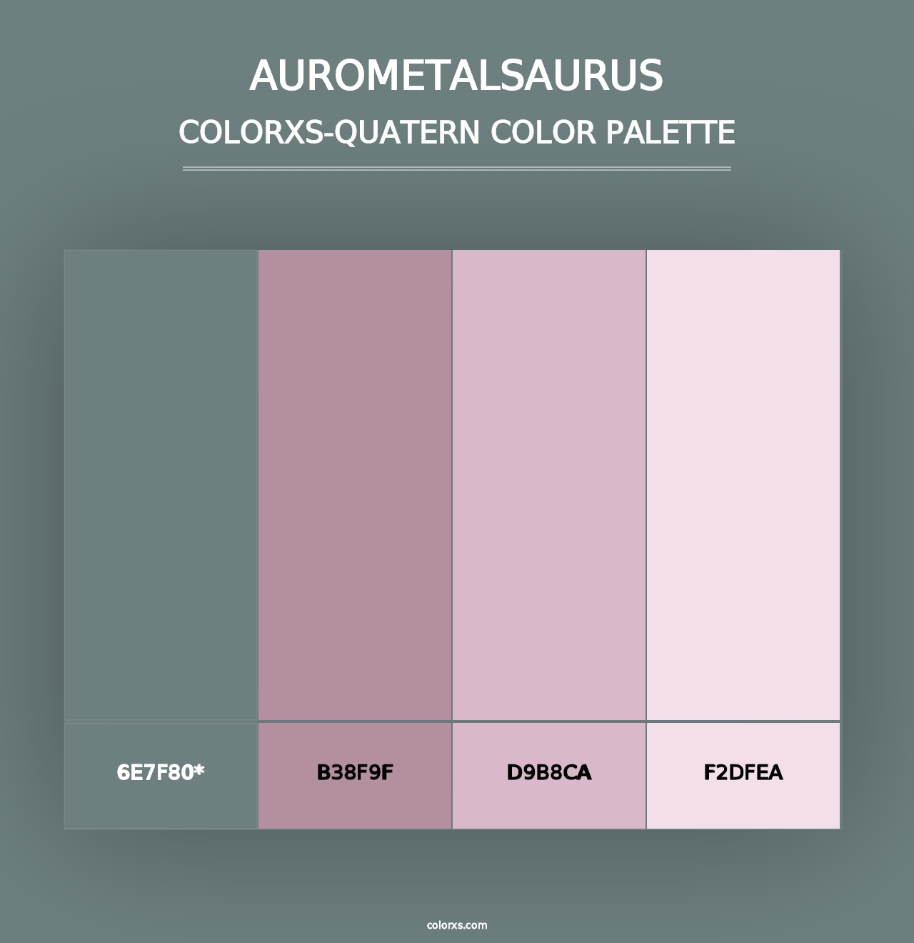 AuroMetalSaurus - Colorxs Quad Palette