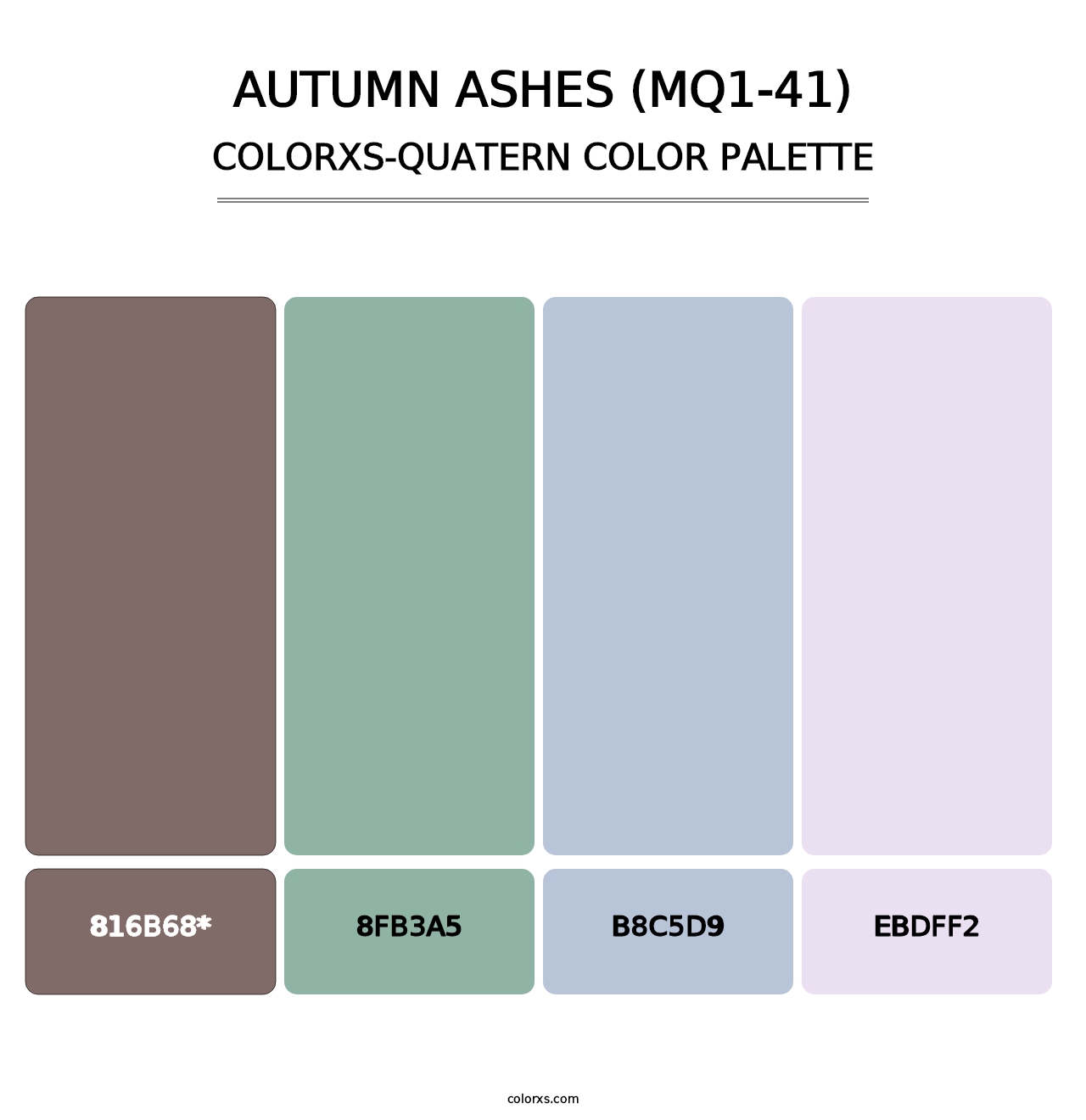 Autumn Ashes (MQ1-41) - Colorxs Quad Palette