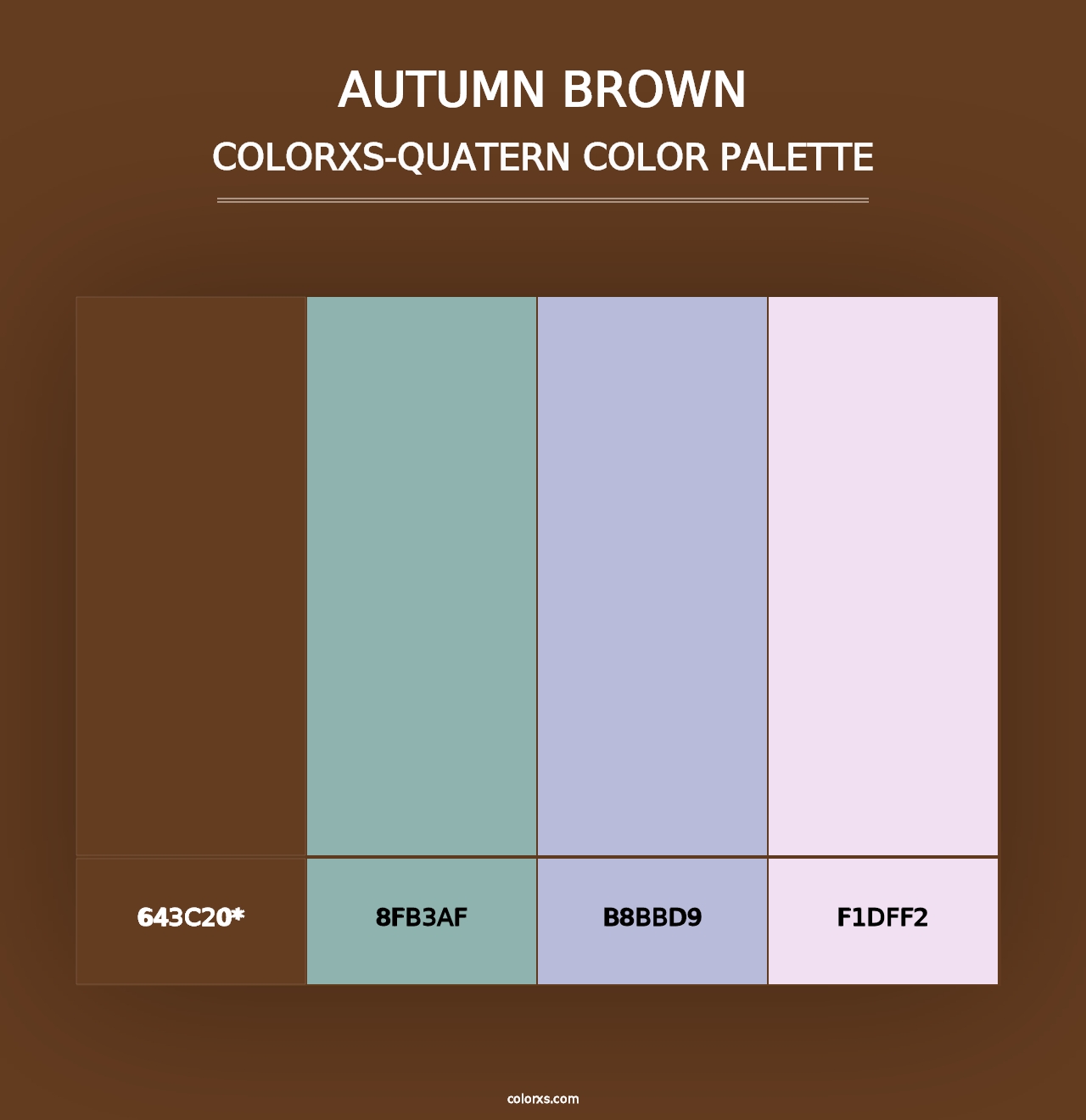 Autumn Brown - Colorxs Quad Palette