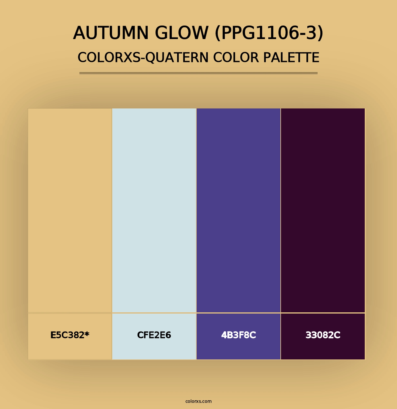 Autumn Glow (PPG1106-3) - Colorxs Quad Palette