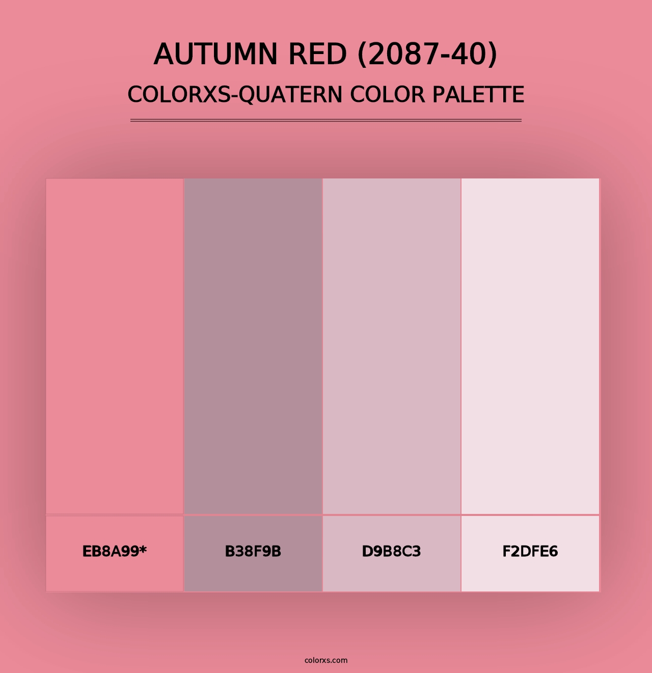 Autumn Red (2087-40) - Colorxs Quad Palette