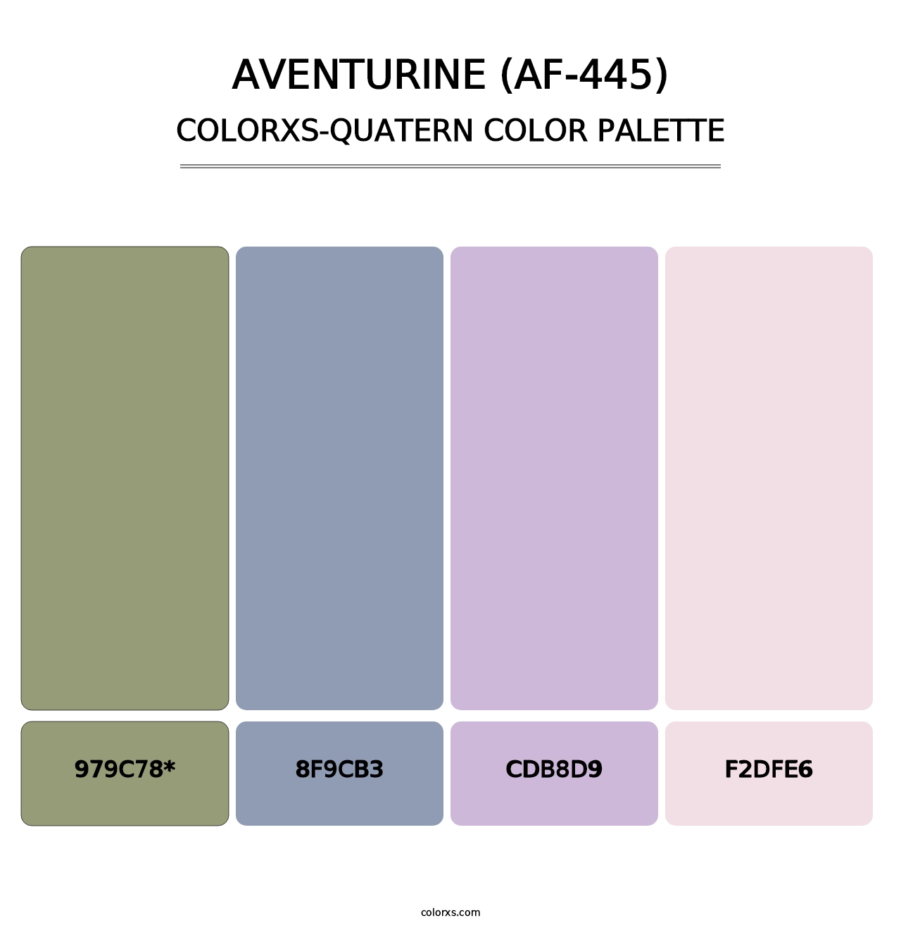 Aventurine (AF-445) - Colorxs Quad Palette