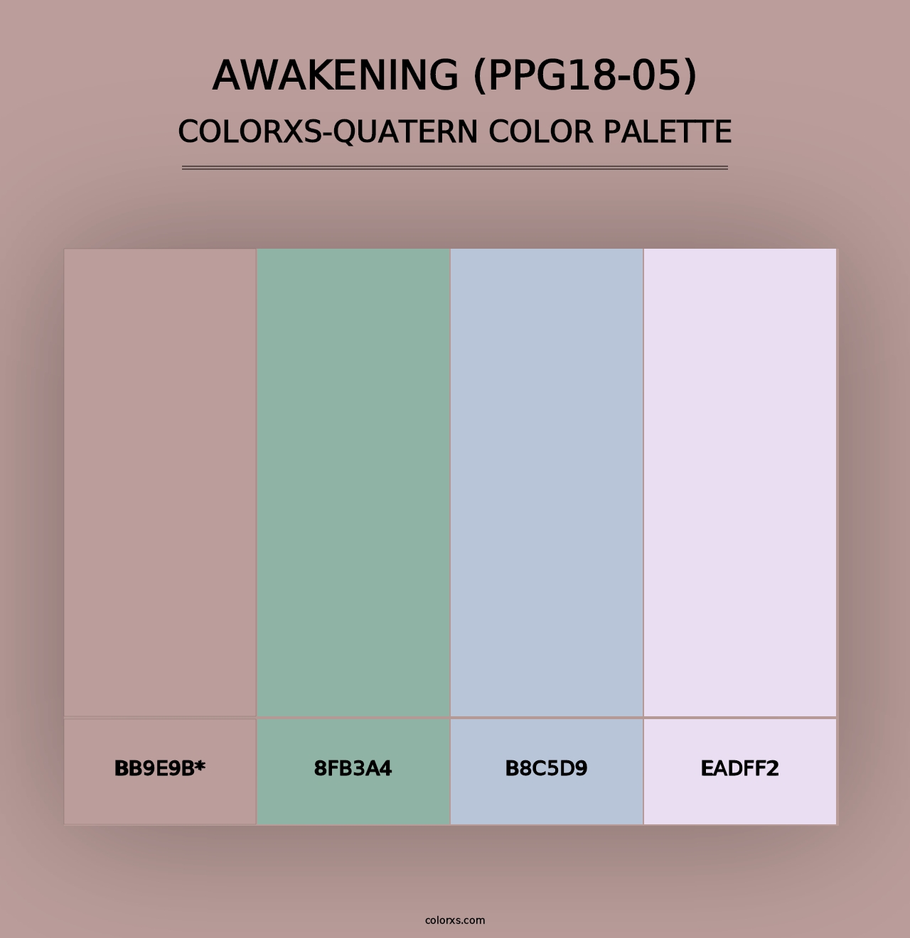 Awakening (PPG18-05) - Colorxs Quad Palette