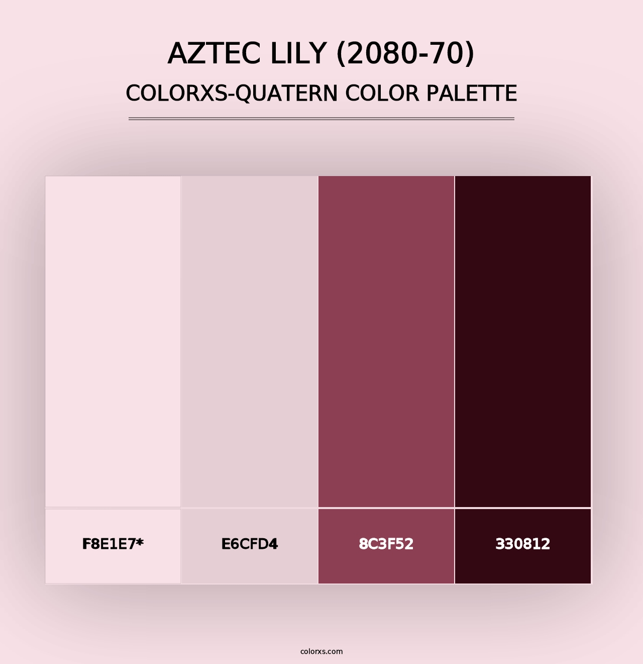 Aztec Lily (2080-70) - Colorxs Quad Palette