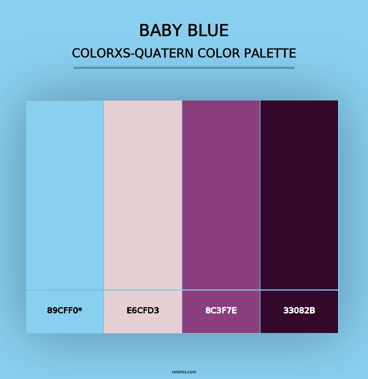 Baby Blue - Colorxs Quad Palette